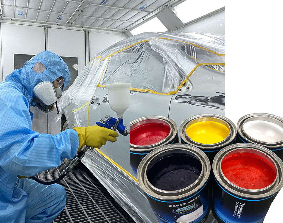 Automóvel resistente UV vermelho da base 2K resistente para refinish o componente da pintura dois