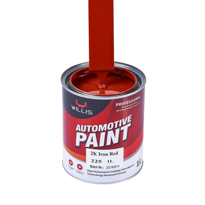 Pintura Willis 2K Pintura sólida para pistola de pulverização facilmente infiltrada Púrpura Laranja Vermelho