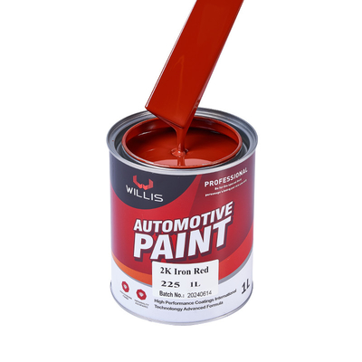 Pintura Willis 2K Pintura sólida para pistola de pulverização facilmente infiltrada Púrpura Laranja Vermelho