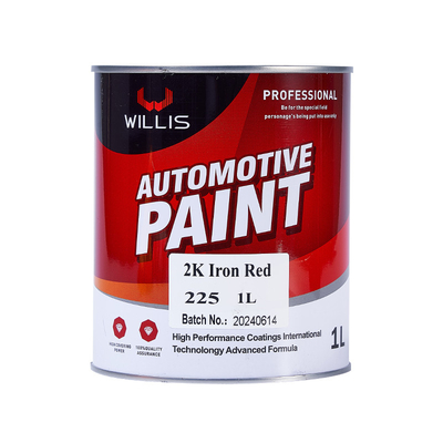 Pintura Willis 2K Pintura sólida para pistola de pulverização facilmente infiltrada Púrpura Laranja Vermelho