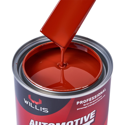 Pintura Willis 2K Pintura sólida para pistola de pulverização facilmente infiltrada Púrpura Laranja Vermelho