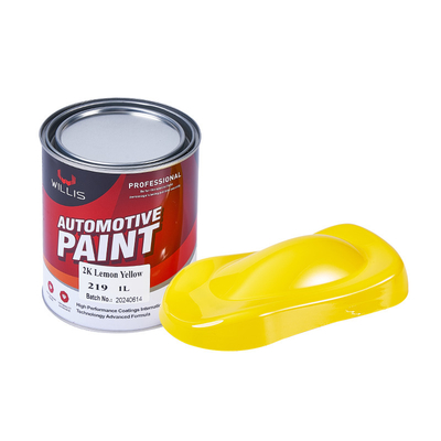 Limão automotivo líquido brilhante metálico contínuo da pintura 2k - cor amarela