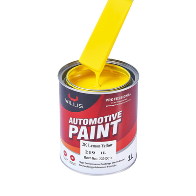 Limão automotivo líquido brilhante metálico contínuo da pintura 2k - cor amarela