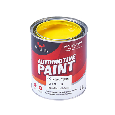 Limão automotivo líquido brilhante metálico contínuo da pintura 2k - cor amarela