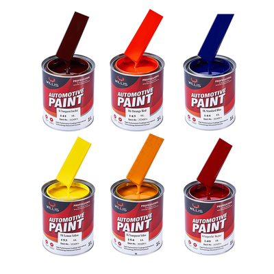 Pintura de carro 1K de cor sólida termossetável 60um Pintura de carro acrílica Pintura de pulverização de carro Pintura de refinamento automático