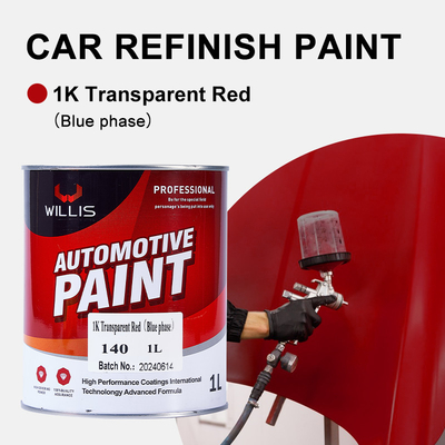 Willis Paint Acrílico 1k Car Paint Transparente Vermelho Para BMW Car 2k Auto Paint Spray Car Paint Auto Refinish Paint