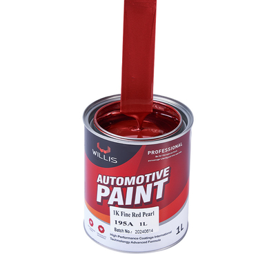 Tinta de carro acrílica perolada de alta saturação de cores 1K vermelho fino pérola pintura de carro metálica automotivo diluidor