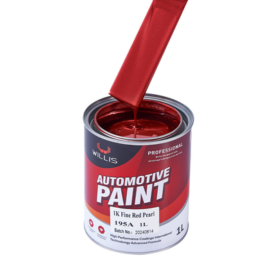 Tinta de carro acrílica perolada de alta saturação de cores 1K vermelho fino pérola pintura de carro metálica automotivo diluidor
