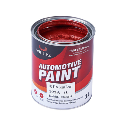 Tinta de carro acrílica perolada de alta saturação de cores 1K vermelho fino pérola pintura de carro metálica automotivo diluidor