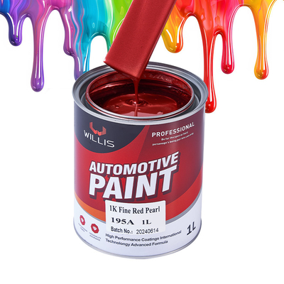 Tinta de carro acrílica perolada de alta saturação de cores 1K vermelho fino pérola pintura de carro metálica automotivo diluidor