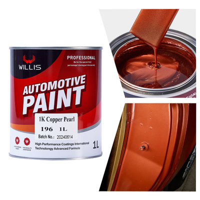 Fornecimento de fábrica Laca acrílica 1K Basecoat Pearl Car Paint 1K Copper Pearl OEM Disponível Auto Refinish Spray Car Paint