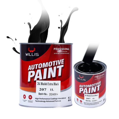Tinta acrílica automotiva epoxi durável dois pacotes Vermelho metálico 2K Azulado Extra preto Tinta acrílica automotiva