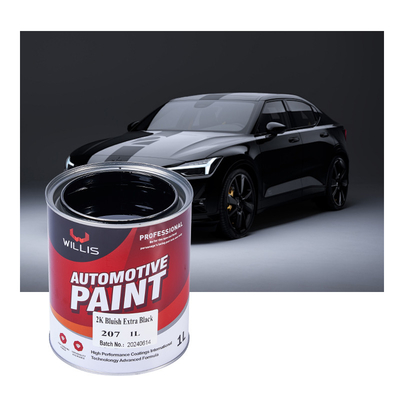 Tinta acrílica automotiva epoxi durável dois pacotes Vermelho metálico 2K Azulado Extra preto Tinta acrílica automotiva