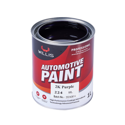 Roxo / Laranja / Vermelho 2K Roxo 2K Pintura sólida para pistola de pulverização fácil de se infiltrar 2K Roxo Auto Refinish Paint