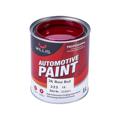 2K Rosa Vermelha 2K Solid Paint For Automobile / Advertising Mark OEM / ODM Aceita pintura automática de pulverização