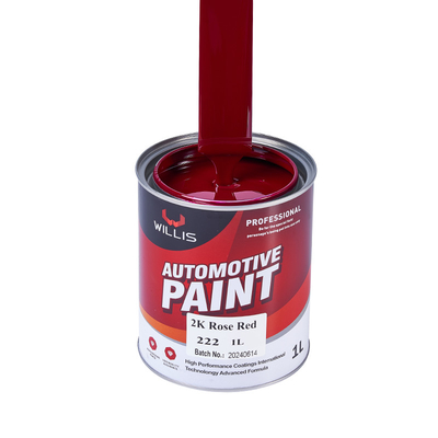 2K Rosa Vermelha 2K Solid Paint For Automobile / Advertising Mark OEM / ODM Aceita pintura automática de pulverização
