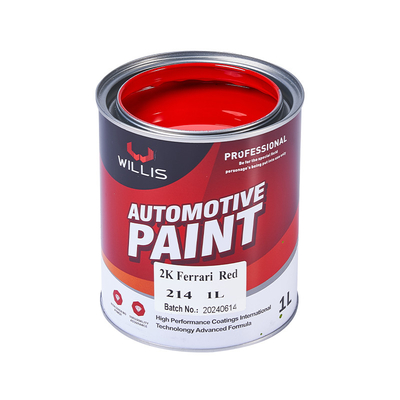 2K base dura Vermelha Auto Pintura Colores, 2K Ferrari Vermelha Auto Refinish Paint Car Paint Restauração