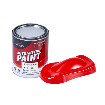 2K base dura Vermelha Auto Pintura Colores, 2K Ferrari Vermelha Auto Refinish Paint Car Paint Restauração