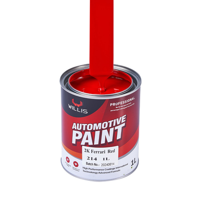 2K base dura Vermelha Auto Pintura Colores, 2K Ferrari Vermelha Auto Refinish Paint Car Paint Restauração