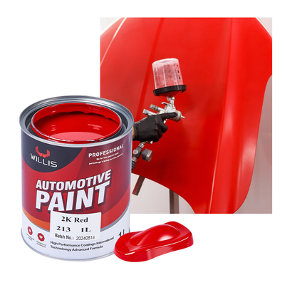 Proteção Automóvel 2K Vermelho Solid Paint Alta dureza 1L / 4L por lata Construção fácil