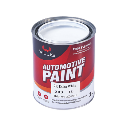 Metal White 2K Solid Paint Carro Corpo Touch Up Spray Resistência à água Auto Refinish Paint 2k Spray Paint