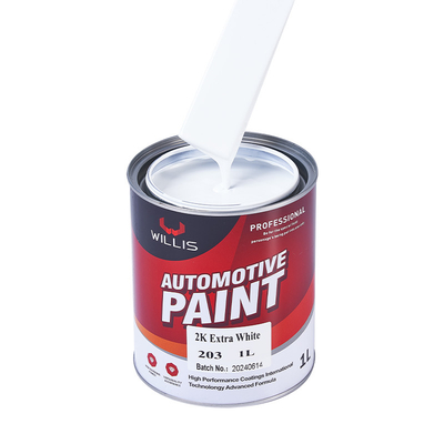 Metal White 2K Solid Paint Carro Corpo Touch Up Spray Resistência à água Auto Refinish Paint 2k Spray Paint