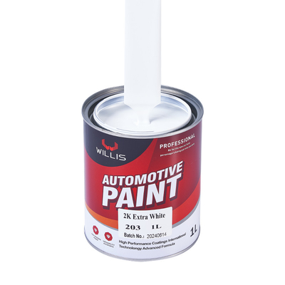 Metal White 2K Solid Paint Carro Corpo Touch Up Spray Resistência à água Auto Refinish Paint 2k Spray Paint