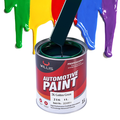 Base dura 2K Vermelha Resistente a UV Auto Refinish Paint Dois componentes Auto Refinish Paint Acrílico Color Paint