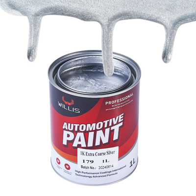 1L / 4L Glitter Acrylic Paint, Alumínio em Pó Pintura de Carro Prateada Brilhante 1K Extra Grossa Prateada