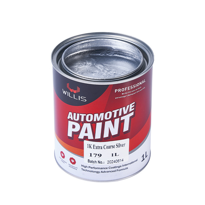 1L / 4L Glitter Acrylic Paint, Alumínio em Pó Pintura de Carro Prateada Brilhante 1K Extra Grossa Prateada