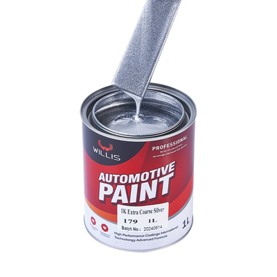 1L / 4L Glitter Acrylic Paint, Alumínio em Pó Pintura de Carro Prateada Brilhante 1K Extra Grossa Prateada