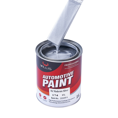 Pintura de carro de prata metalica seca rápida, revestimento líquido pintura acrílica de laca a vapor 1K Moderada pintura de carro de prata metalica