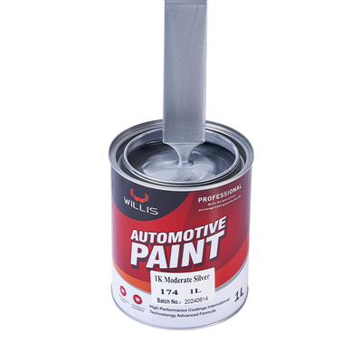 Pintura de carro de prata metalica seca rápida, revestimento líquido pintura acrílica de laca a vapor 1K Moderada pintura de carro de prata metalica