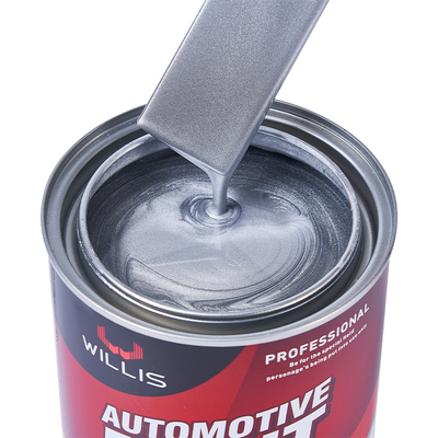 Pintura de carro de prata metalica seca rápida, revestimento líquido pintura acrílica de laca a vapor 1K Moderada pintura de carro de prata metalica