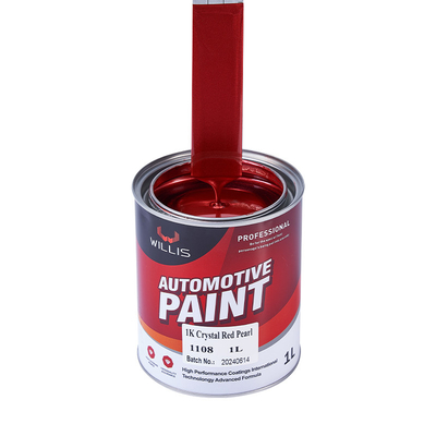 Acrílico Flash Clear Pearl Pintura Automotiva Alta Solididade Rápido Seco Tempos, 1K Cristal Vermelho Perla, Cor de Pintura Acrílica