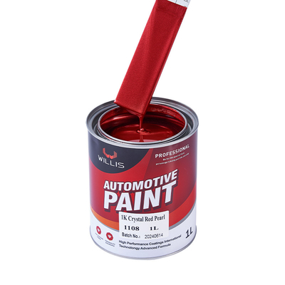 Acrílico Flash Clear Pearl Pintura Automotiva Alta Solididade Rápido Seco Tempos, 1K Cristal Vermelho Perla, Cor de Pintura Acrílica