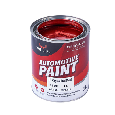 Acrílico Flash Clear Pearl Pintura Automotiva Alta Solididade Rápido Seco Tempos, 1K Cristal Vermelho Perla, Cor de Pintura Acrílica