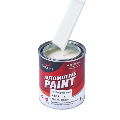 1K Fine Green Perlescent Car Paint, High Color Saturation Clear Acrylic Lacquer, Clear Coat, Hardener, Thinner