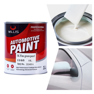 1K Fine Green Perlescent Car Paint, High Color Saturation Clear Acrylic Lacquer, Clear Coat, Hardener, Thinner