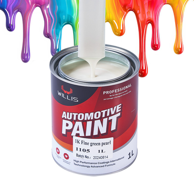 1K Fine Green Perlescent Car Paint, High Color Saturation Clear Acrylic Lacquer, Clear Coat, Hardener, Thinner
