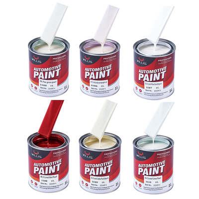 1k Base Coat Acrílico Pintura Multicolor Automotive Refinish Paint Pintura Prateada