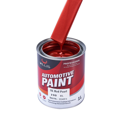 Tinta automotiva de secagem rápida, flash acrílico transparente pérola 1k, tinta acrílica vermelha pérola, diluente automotivo