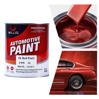 Tinta automotiva de secagem rápida, flash acrílico transparente pérola 1k, tinta acrílica vermelha pérola, diluente automotivo