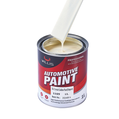Pintura de automóveis de pérola branca de cristal Adesão forte Matéria-prima acrílica Pintura de automóveis de automóveis Metal Pintura de automóveis