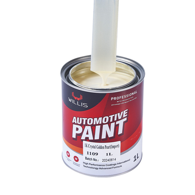 Pintura de automóveis de pérola branca de cristal Adesão forte Matéria-prima acrílica Pintura de automóveis de automóveis Metal Pintura de automóveis