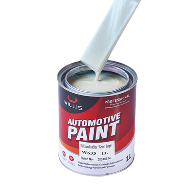 Pintura de pérola multicolor personalizável 1K Pintura acrílica automotiva para serviços OEM / ODM do Willis Car