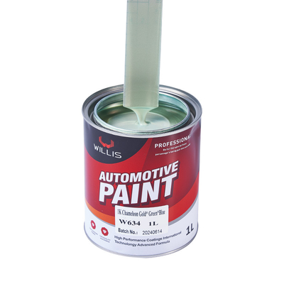 1K Multicolor Mudando Efeito de Ilusão Perlescente Pintura Resina Acrílica Com Pintura de Revestimento Azul Verde Roxo