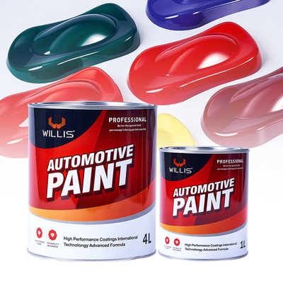 Alto brilho Finalização 2K Tinta sólida Revestimento brilhante durável de longa duração Tinta automática mais fina Verniz endurecedor