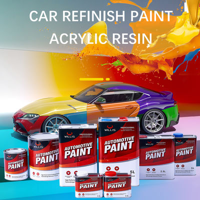 Tinta Automotiva Willis Brand, Resina Epóxi, Resina Acrílica, Pistolas de Pintura, Tinta para Carroceria, Diluente, Endurecedor para Tinta Automotiva, Verniz, Tinta Automotiva 1K e Cores Múltiplas de Secagem Rápida, Serviços OEM e ODM
