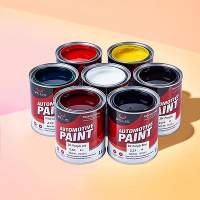 Alta brilho 1k Basecoat Car Paint Thinner Acrylic Car Spray Paint Custom Car Paint Colors Car Body Paint Produtor chinês de pintura automotiva